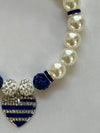 Zeta Phi Beta Heart Of America Bling Pearl Bracelet