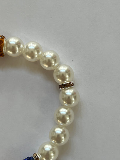 Kamala Harris Sigma Gamma Rho Heart Of America Bling Pearl Bracelet