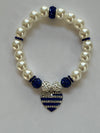 Kamala Harris Zeta Phi Beta Heart Of America Bling Pearl Bracelet