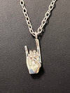 Zeta Phi Beta ZPB Hand Sign Necklace