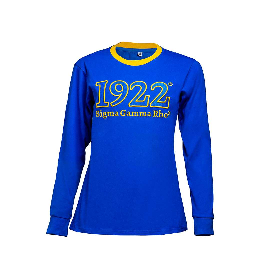 Sigma Gamma Rho Long Sleeve Tee Blue