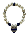 Kamala Harris Zeta Phi Beta Heart Of America Bling Pearl Bracelet