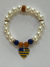 Sigma Gamma Rho Heart Of America Bling Pearl Bracelet