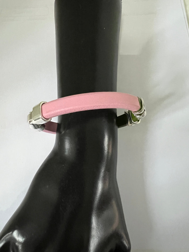 Alpha Kappa Alpha AKA Leather Bangle Bracelet