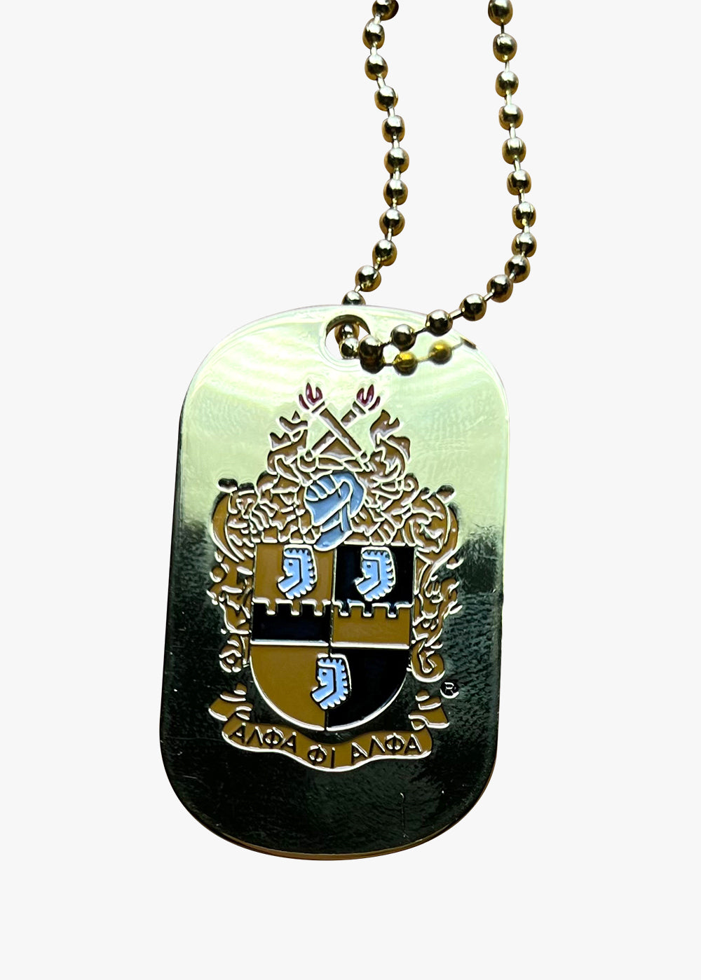 Alpha Phi Alpha Double Side Dog Tag Necklace