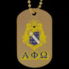 Alpha Phi Omega Double Side Dog Tag Necklace