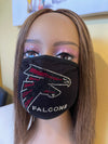 Atlanta Falcons Bling Face Mask Front Logo