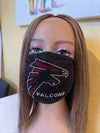 Atlanta Falcons Bling Face Mask Front Logo