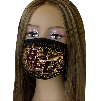 Bethune Cookman University Bling Face Mask with Filter