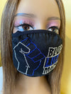 Black Lives Matter Mask Blue