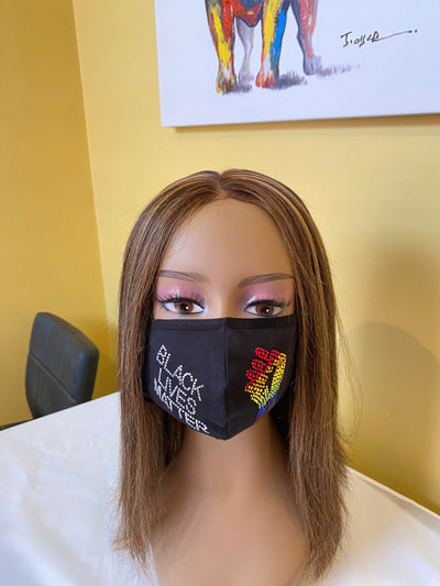 Black Lives Matter Rainbow Mask