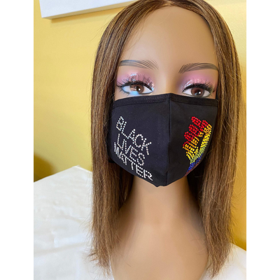 Black Lives Matter Rainbow Mask