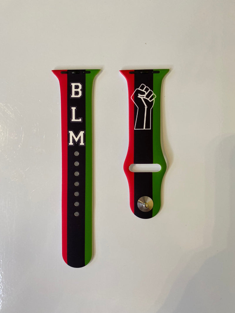 Black Lives Matter Silicone Apple Watch Band Size 38/40 MM