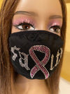 Breast Cancer Awareness Faith Face Mask