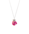 Breast Cancer Awareness FIGHT Bling Boxing Glove Necklace