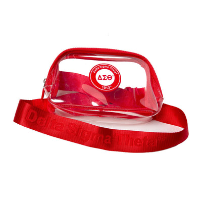 Delta Sigma Theta Clear Crossbody Stadium Bag