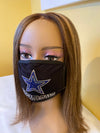 Dallas Cowboys Bling Face Mask Front Logo