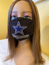 Dallas Cowboys Bling Face Mask Front Logo