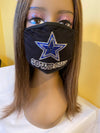 Dallas Cowboys Bling Face Mask Front Logo