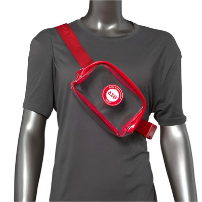 Delta Sigma Theta Clear Crossbody Stadium Bag