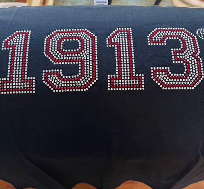 Delta Sigma Theta 1913 Rhinestone Bling Cocktail T-Shirt