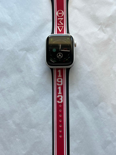 Delta Sigma Theta Apple Watch Band Size 38/40/41 mm Black