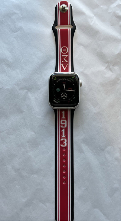 Delta Sigma Theta Apple Watch Band Size 38/40/41 mm Black