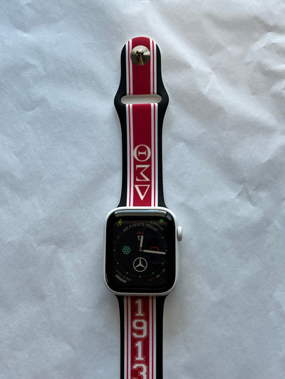 Delta Sigma Theta Apple Watch Band Size 38/40/41 mm Black