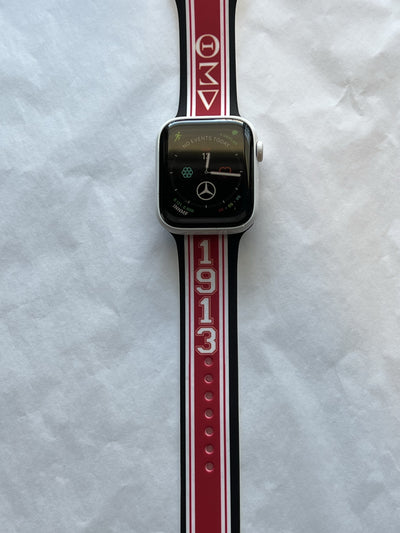 Delta Sigma Theta Apple Watch Band Size 42/44/45 MM Black