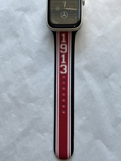 Delta Sigma Theta Apple Watch Band Size 42/44/45 MM Black