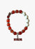 Delta Sigma Theta Bling Natural Agate Soror Charm Bracelet