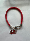 Delta Sigma Theta ΔΣΘ Leather Charm Bracelet