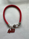 Delta Sigma Theta ΔΣΘ Leather Charm Bracelet