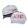 Delta Sigma Theta Flexfit Embroidered Mesh Cap White