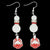 Delta Sigma Theta Pearl Shield Earrings