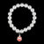 Delta Sigma Theta Pearl Shield Elastic Bracelet