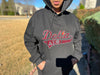 Delta Sigma Theta Rhinestone Bling Velour Lined Hoodie