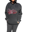 Delta Sigma Theta Rhinestone Bling Velour Lined Hoodie