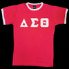 Delta Sigma Theta Ringer T-Shirt Red