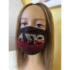 Delta Sigma Theta Roots Rhinestone Bling Face Mask Red