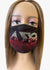 Delta Sigma Theta Roots Rhinestone Bling Face Mask Red