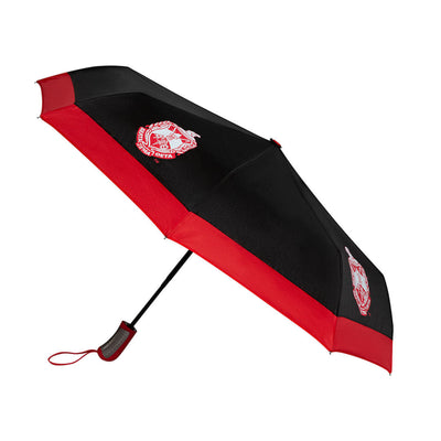 Delta Sigma Theta Shield Mini Hurricane Umbrella Black