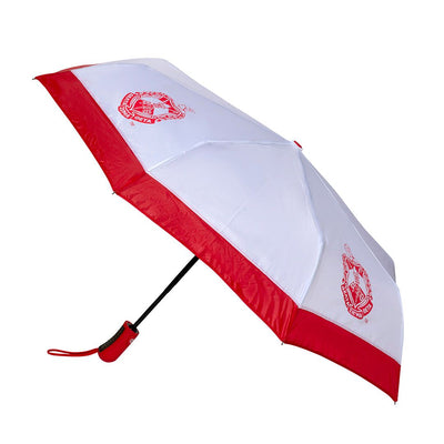 Delta Sigma Theta Shield Mini Hurricane Umbrella White