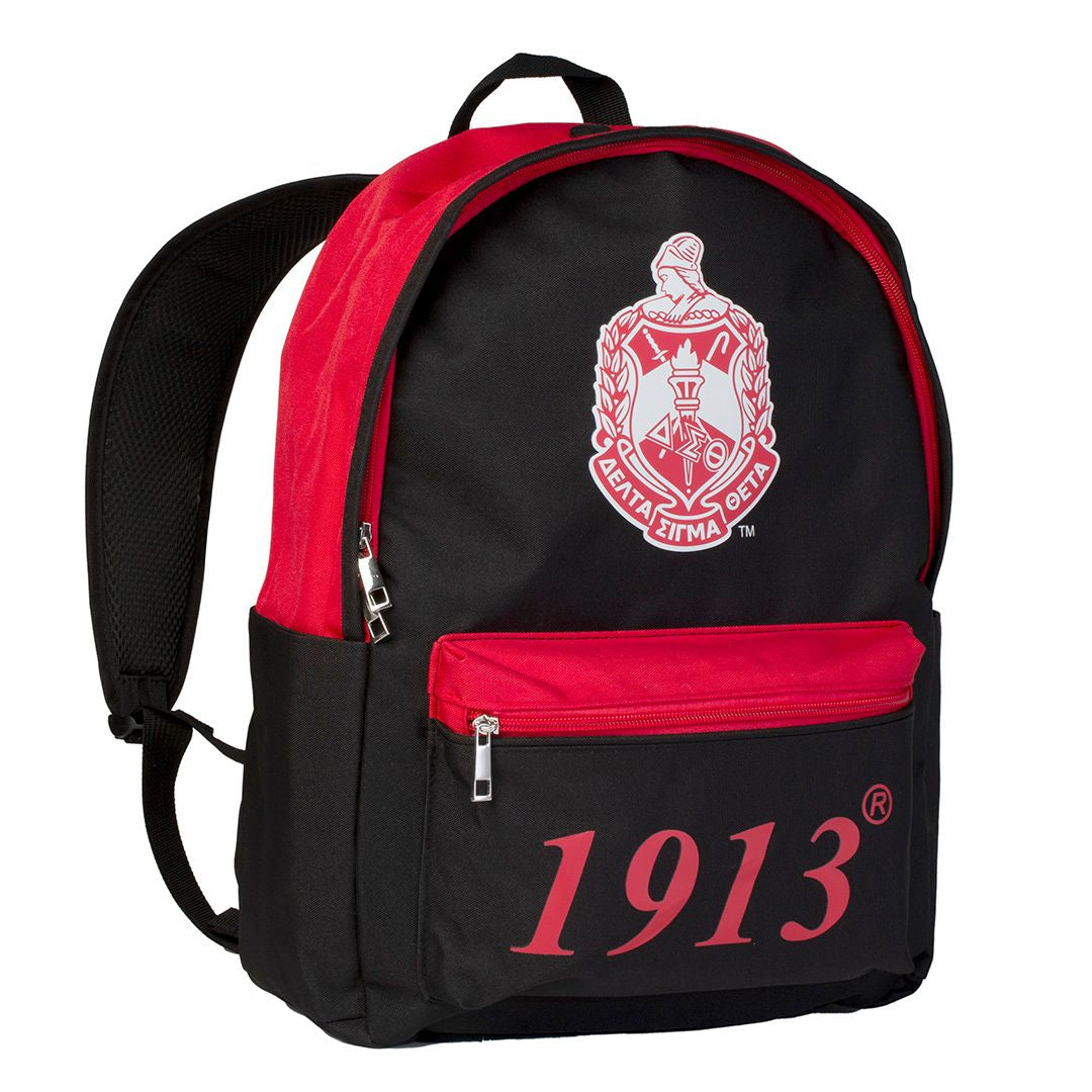 Delta Sigma Theta USB Port Backpack Black