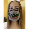 FAMU Florida A & M Rhinestone Bling Face Mask