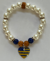 Sigma Gamma Rho Heart Of America Bling Pearl Bracelet