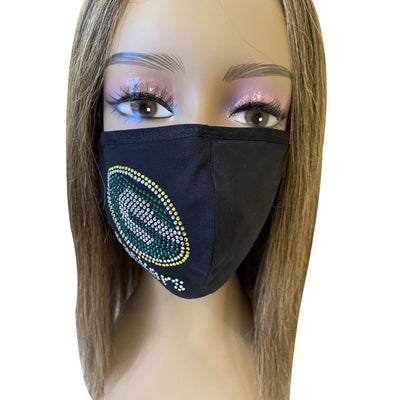 Green Bay Packers Side Logo Bling Face Mask