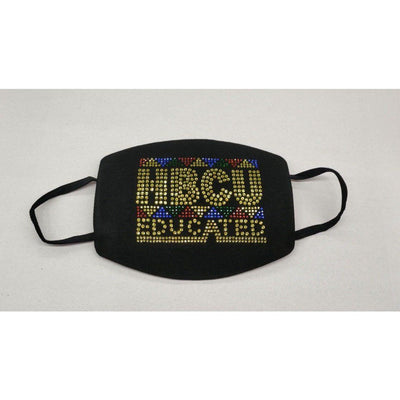 HBCU Educated Bling Face Mask Multicolor