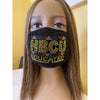 HBCU Educated Bling Face Mask Multicolor