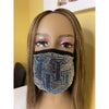 Hampton University Rhinestone Bling Face Mask